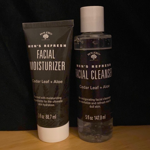 Bolero Beverly Hills Other - (Bundle) Bolero Men’s Facial Moisturizer and Facial Cleanser Cedar leaf+aloe